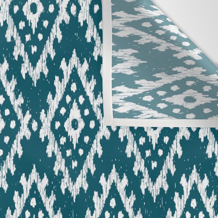 Coastl Ikat | Lagoon Blue Wall Tapestry Gallery Image 3