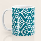 Coastl Ikat | Lagoon Blue Coffee Mug Gallery Image 3