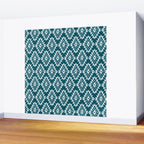 Coastl Ikat | Lagoon Blue Wall Mural Gallery Image 2