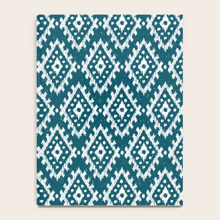 Coastl Ikat | Lagoon Blue Notebook Gallery Image 4