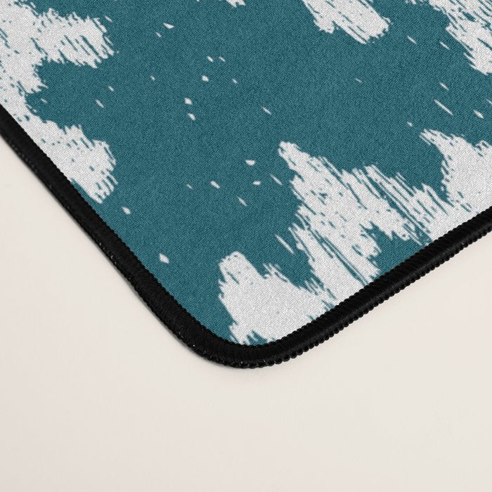 Coastl Ikat | Lagoon Blue Desk Mat Gallery Image 4