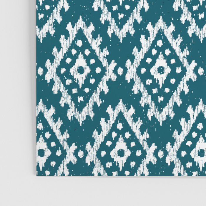 Coastl Ikat | Lagoon Blue Poster Gallery Image 3