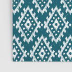 Coastl Ikat | Lagoon Blue Poster Gallery Image 3