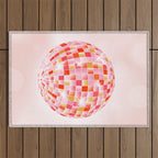 Candy Funk | Disco Ball: Peach Edition Outdoor Rug Gallery Image 1
