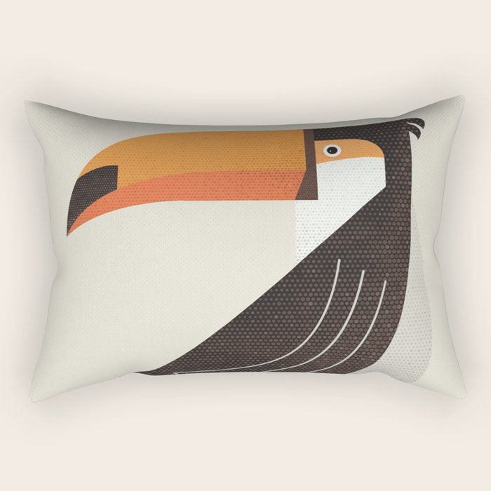 Whimsy Toucan Rectangular Pillow Gallery Image 2