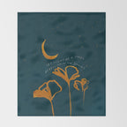 "Let Light Be A Sweet Rebellion In The Shadows" Throw Blanket Gallery Image 2