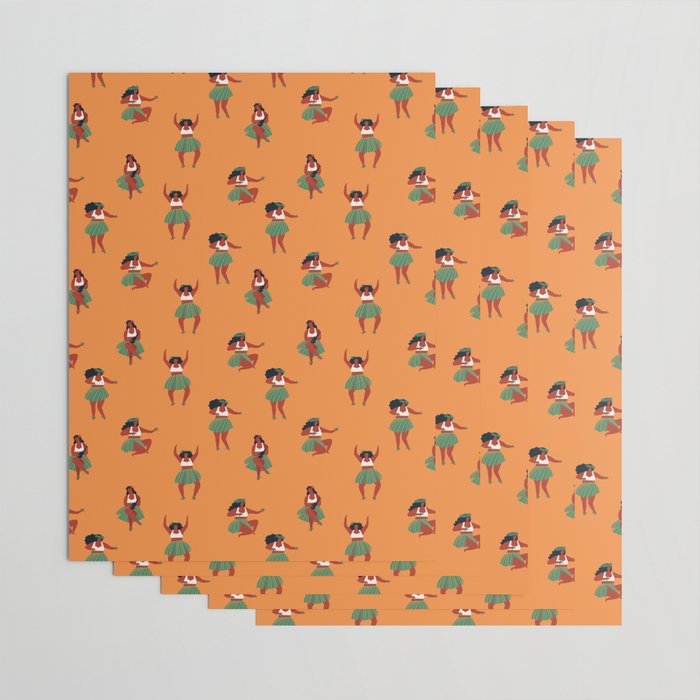 Hula dancers Wrapping Paper Gallery Image 3