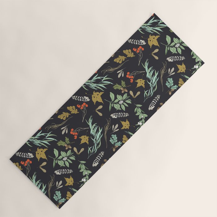 Boho vintage nature Yoga Mat Gallery Image 1