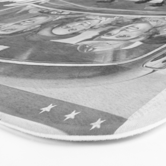 African American Flood Victims American Way Highest Standard of living black and white photograph Bath Mat Gallery Image 3