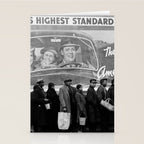 African American Flood Victims American Way Highest Standard of living black and white photograph Stationery Card Gallery Image 2