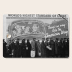 African American Flood Victims American Way Highest Standard of living black and white photograph Cutting Board Gallery Image 1