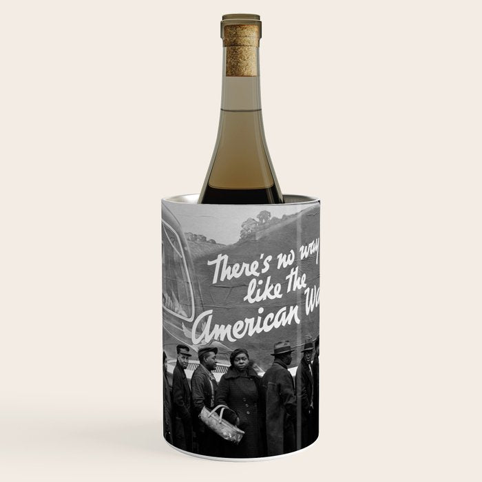 African American Flood Victims American Way Highest Standard of living black and white photograph Wine Chiller Gallery Image 3
