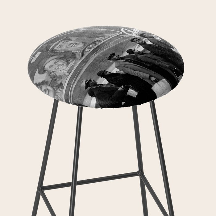 African American Flood Victims American Way Highest Standard of living black and white photograph Stool Gallery Image 2