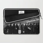 African American Flood Victims American Way Highest Standard of living black and white photograph Laptop Sleeve Gallery Image 2