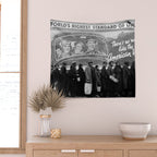 African American Flood Victims American Way Highest Standard of living black and white photograph Wall Tapestry Gallery Image 2