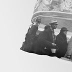 African American Flood Victims American Way Highest Standard of living black and white photograph Pillow Sham Gallery Image 4