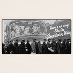 African American Flood Victims American Way Highest Standard of living black and white photograph Desk Mat Gallery Image 3