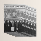 African American Flood Victims American Way Highest Standard of living black and white photograph Wrapping Paper Gallery Image 3