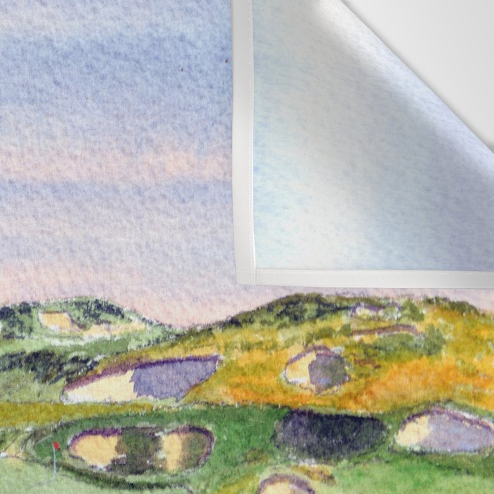 Whistling Straits Golf Course WI Hole 3 Wall Tapestry Gallery Image 3