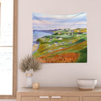 Whistling Straits Golf Course WI Hole 3 Wall Tapestry Gallery Image 2
