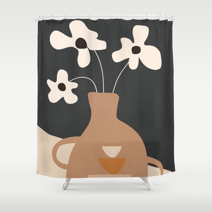 Serene Blooms 1 Shower Curtain Gallery Image 1