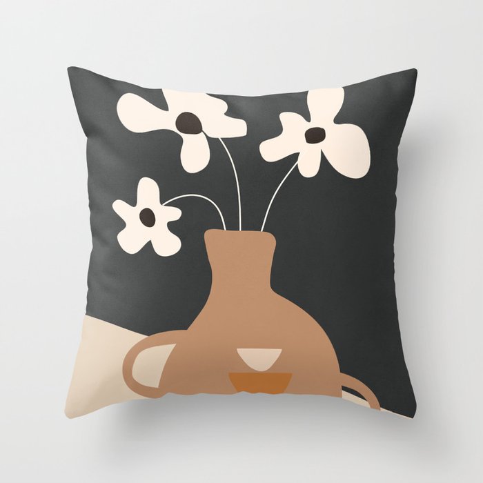Serene Blooms 1 Throw Pillow Gallery Image 6
