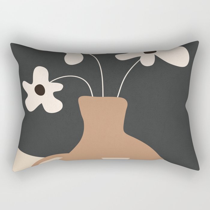 Serene Blooms 1 Rectangular Pillow Gallery Image 2