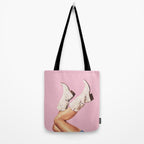 These Boots - Glitter Pink II Tote Bag Gallery Image 2