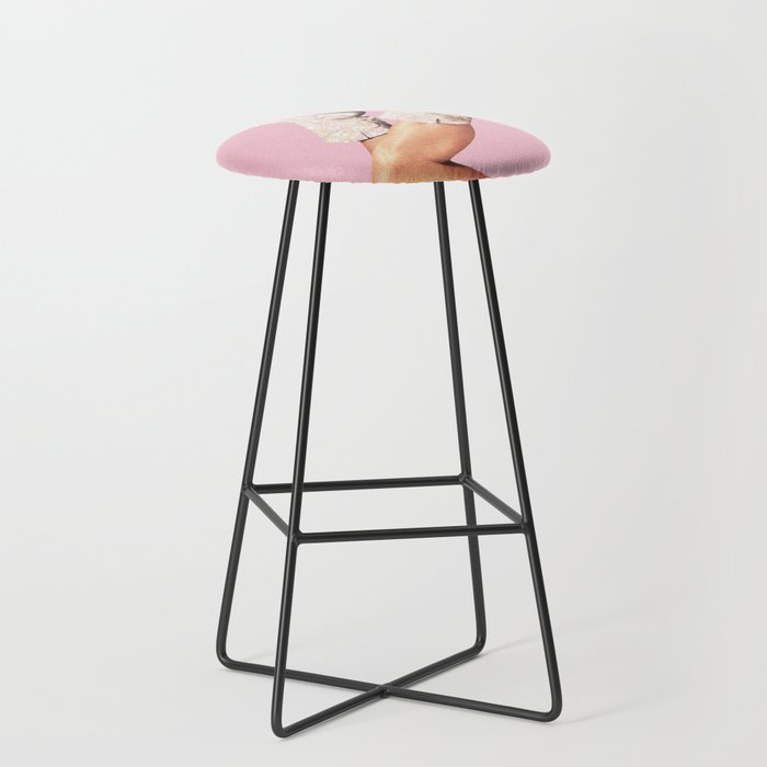 These Boots - Glitter Pink Ii Stool