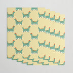 Dinosaur on retro skateboard Wrapping Paper Gallery Image 3