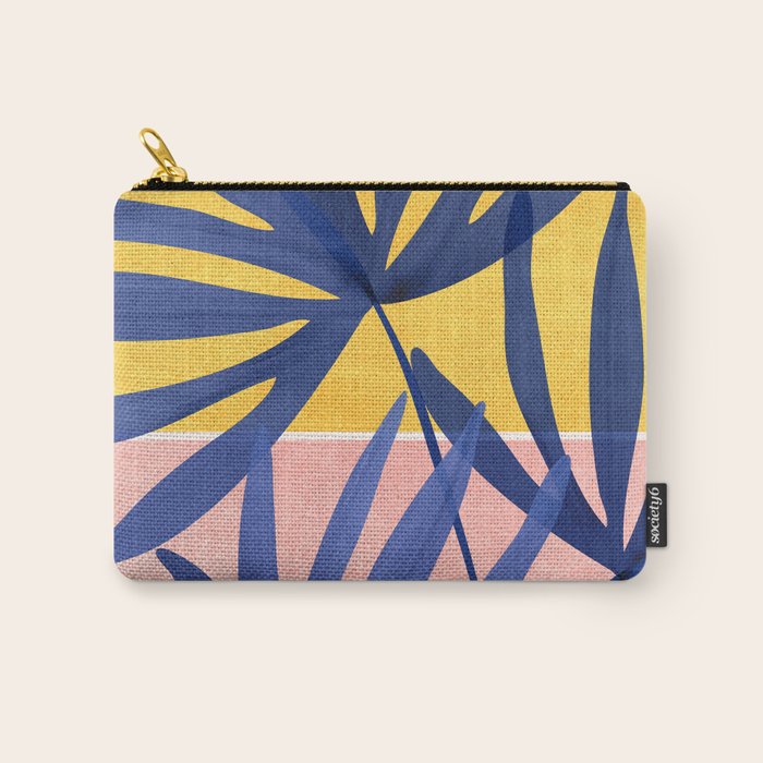 Bright Pop Tropical Palm Art Carry All Pouch Gallery Image 1