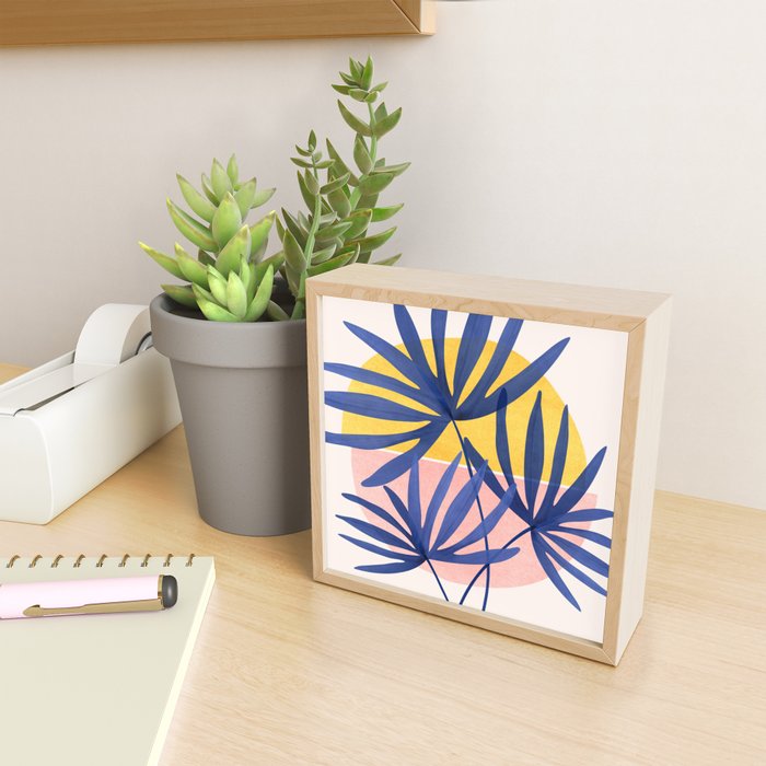 Bright Pop Tropical Palm Art Mini Art Print Gallery Image 2