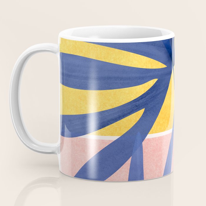 Bright Pop Tropical Palm Art Coffee Mug Gallery Image 3
