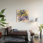 Bright Pop Tropical Palm Art Wood Wall Art Gallery Image 2
