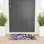 Bright Pop Tropical Palm Art Welcome Mat Gallery Image 3