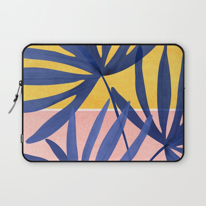 Bright Pop Tropical Palm Art Laptop Sleeve Gallery Image 1