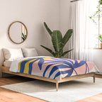 Bright Pop Tropical Palm Art Comforter Gallery Image 2