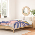 Bright Pop Tropical Palm Art Duvet Cover Gallery Image 2