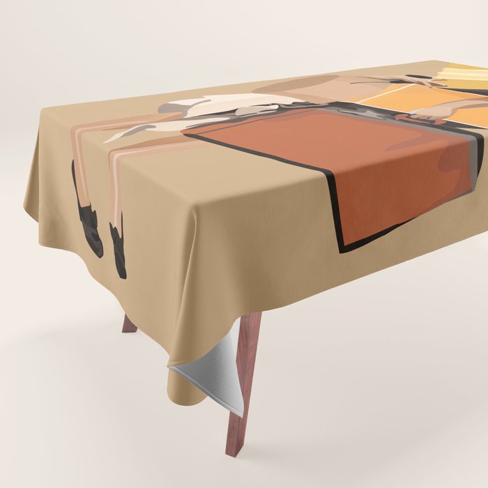 But only everything necessary Terracotta Tablecloth Gallery Image 1