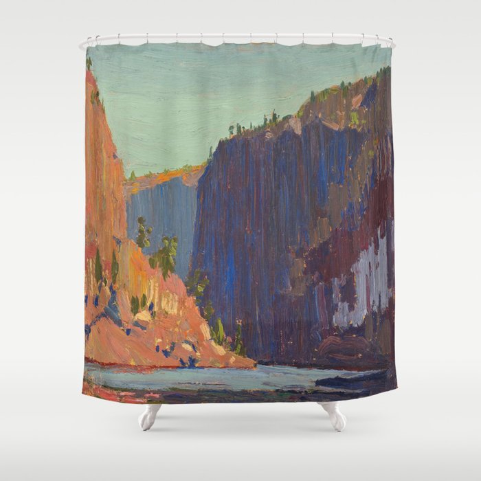 Tom Thomson Petawawa Gorges Canadian Landscape Artist Shower Curtain Gallery Image 1