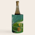 Abstract Green Leaves Wine Chiller Gallery Image 3