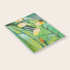 Abstract Green Leaves Notebook Gallery Image 3