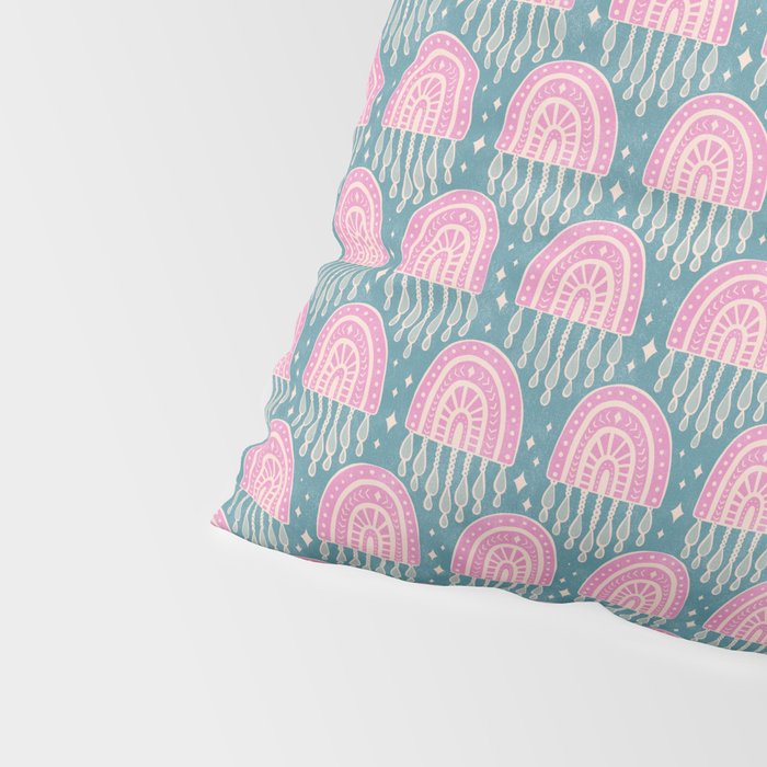 Little Rainbows - orchid and blue Pillow Sham Gallery Image 4