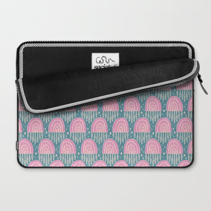 Little Rainbows - orchid and blue Laptop Sleeve Gallery Image 2