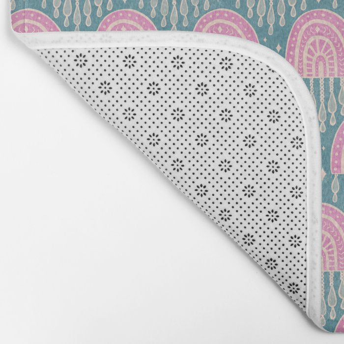 Little Rainbows - orchid and blue Bath Mat Gallery Image 2