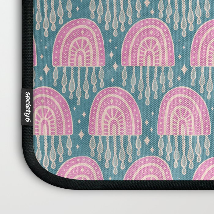 Little Rainbows - orchid and blue Laptop Sleeve Gallery Image 3