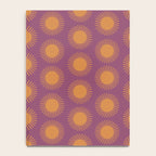 Boho Summer Sun Pattern VI Purple and Orange Notebook Gallery Image 4
