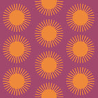 Boho Summer Sun Pattern VI Purple and Orange Coffee Mug Gallery Image 2