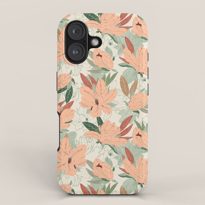 Big floral blossoms MF-24 iPhone Case Gallery Image 1