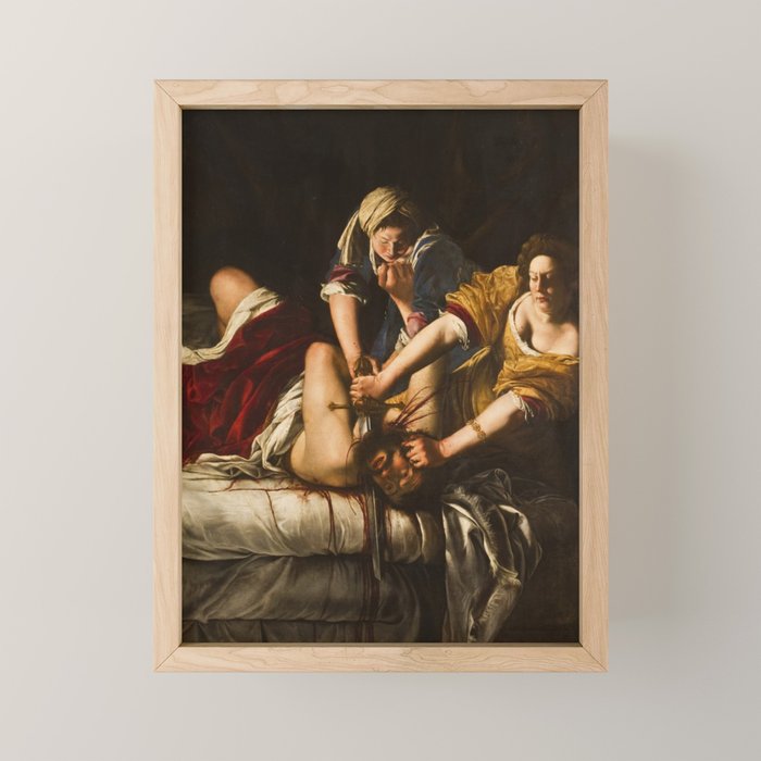 Judith Slaying Holofernes by Artemisia Gentileschi Mini Art Print Gallery Image 1